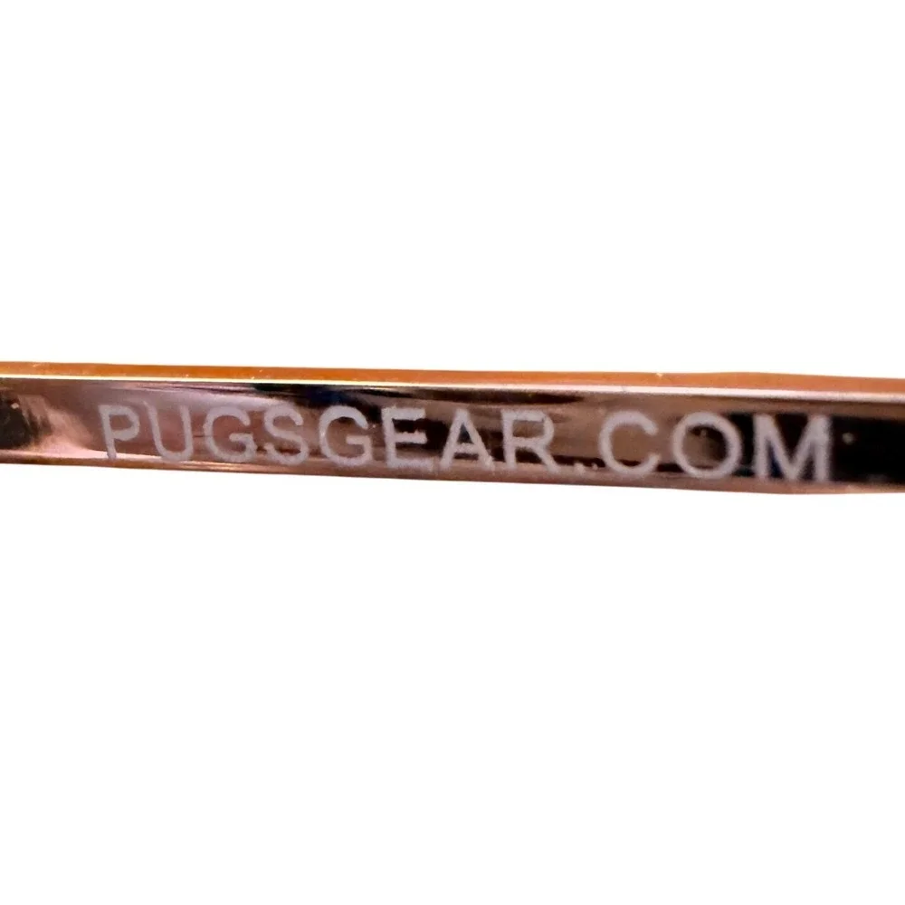 Pugs Gear M10 Aviator Sunglasses Rose Gold Mirrored Lens‎ Pilot Shades Vacation